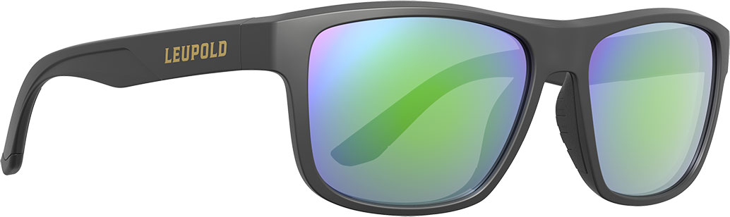Leupold Katmai Sunglasses, Matte Black, Emerald Mirror (179099)