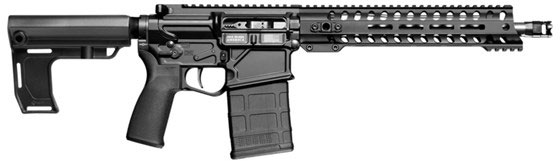 POF Rogue Pistol 01665, 308 Winchester, 12.5" Barrel, Stabilizing Brace, Black Finish, 20 Rd