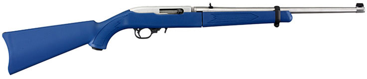 Ruger 10/22 Takedown USA Shooting Limited Ed Rifle 11117, 22 Long Rifle, 18.5", Blue Syn Stock, Stainless Finish, 10 Rd