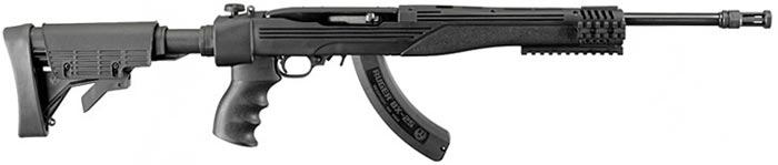 Ruger 10/22 I-TAC Carbine Rifle 1287, 22 Long Rifle, 16.125 in, Folding ATI Stock, Blued Finish, 25 Rd
