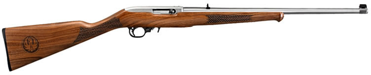 Ruger K10/22 Semi-Auto Rifle 1297, 22 Long Rifle, 20", Altamont Stock, Stainless Finish, Gold Bead Sight, 10 Rd