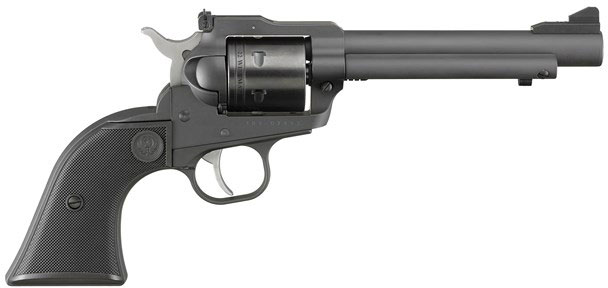 Ruger Super Wrangler Revolver 2032, 22 LR/22 Magnum, 5.5", Black Synthetic Grips, Black Cerakote Finish, 6 rd