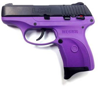 Ruger LC9 Lady Lilac Pistol 3221, 9mm, 3.12 in, Purple Frame, Black FInish, 7 Rd