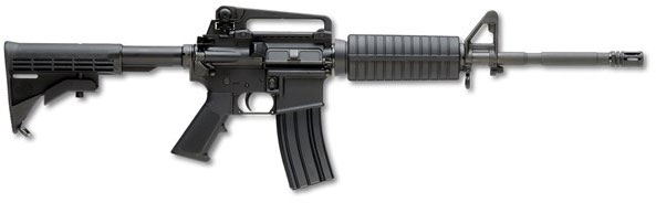 FN Herstal FN15 Carbine 36302, 223 Remington-5.56 NATO, 16", A2 Collapsible Stock, Black Finish, 30 Rd