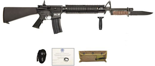 FN Herstal FN15 Miltary Collector M16 LTD Semi-Auto Rifle 3632001, 223 Remington/5.56 NATO, 20", Fixed Black Stock, Black Finish, 30 Rd