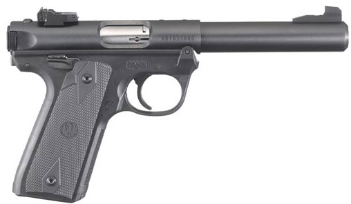 Ruger Mark IV Target Pistol 40107, 22 Long Rifle, 5 1/2 in, Black Syn Grip, Blue Steel Finish, 10 Rd, Adjustable Sights