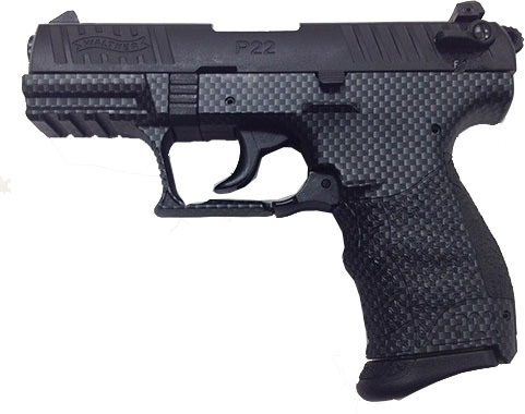 Walther P22 DA/SA Pistol 5120324, 22 Long Rifle, 3.4 in, Carbon Fiber Finish, 10 Rd