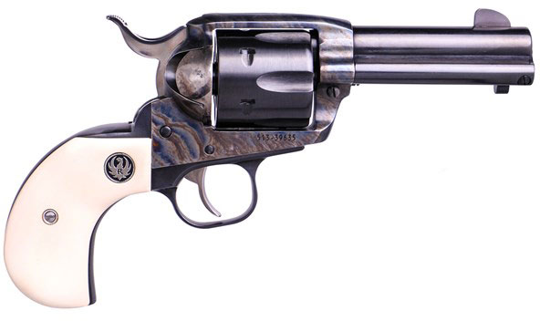 Ruger Vaquero Revolver 5165, 357 Magnum, 3 3/4 in, Simulated Ivory Grip, Case Hardened Finish, 6 Rd