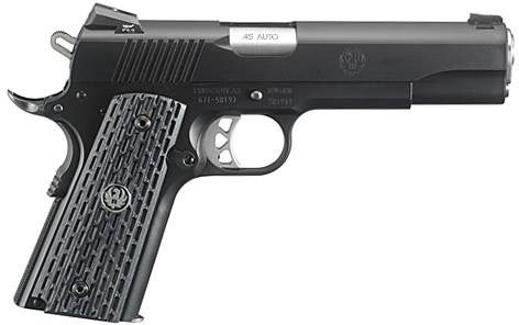 Ruger SR1911 Limited Edition Night Watchman Pistol 6708, 45 ACP, 4", Enhanced Micarta Grips, Black Nitride Finish, 8 Rds
