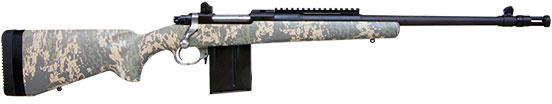 Ruger Gunsite Scout Bolt Action Rifle 6836, 6.5 Creedmoor, 18.5", Green Digital Camo Stock, Black Finish, 10 Rds