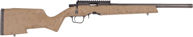 Christensen Arms Ranger Magnum Rifle 801-12015-00, 17 HMR, 18", Tan w/ Black Webbing, Black Finish, 9 Rds