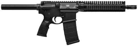 Daniel Defense DDM4 MK18 Carbine Pistol 0208801202, 223 Remington-5.56 NATO, 10.3", Polymer Grips, Black Finish, 30 Rd
