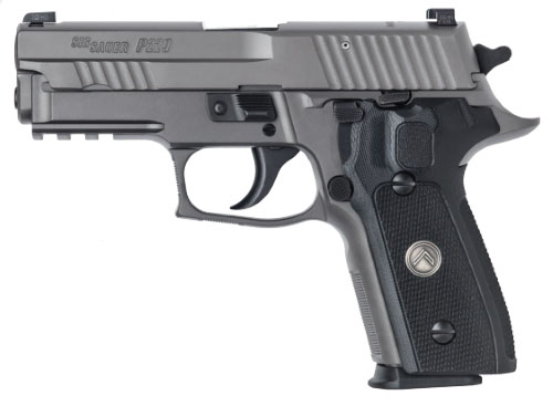 Sig P229 Pistol E29R9LEGION, 9mm, 3.9 in, Hich Checkered G10 Grip, Legion Gray PVD Finish, Sig Night Sights, 15 Rd
