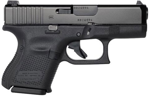 Glock 26 Gen5 Pistol UA2650201, 9mm, 3.46 in, Black Synthetic Grip, Black Finish, 10 Rd, Made in USA