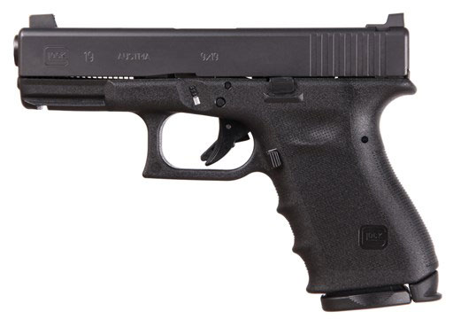 Glock 19 Vickers Gen3 RTF2 Tactical Pistol PT1950808, 9mm, 4 in, Black Polymer Grip, Gas Nitride Finish, 15 Rds