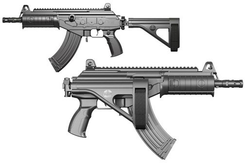 IWI Galil Ace Pistol GAP51SB, 7.62x51MM, 8.3", Black Finish, Folding Stabilizing Brace, 20 rd