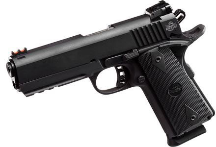 Rock Island Armory Micromag 1911 Semi-Auto Pistol w/Rail 51963, 9mm/22 TCM, 4.25" Barrel, Polymer Grips, Parkerized Finish, 10 Rds