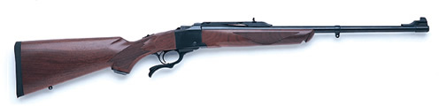 Ruger No. 1 Light Sporter Rifle 1386, 35 Whelen, 22 in, Wood Stock, Blue Finish