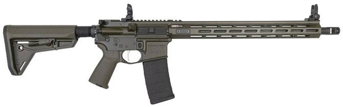 Springfield Saint Victor Semi-Auto Rifle STV916556G, 223 Remington/5.56 NATO, 16", 6 Position Stock, OD Green Finish, 30 Rds