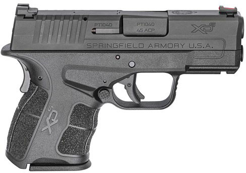 Springfield XDS Mod 2 Compact Pistol XDSG93345B, 45 ACP, 3.3 in, Black Polymer Grip, Black Finish, 5 Rd