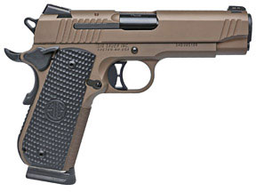 Sig 1911 Fastback Emperor Scorpion Carry Pistol 1911FTCA45ESCPN, 45 ACP, 4.2", Piranha Textured Grips, Flat Dark Earth Finish