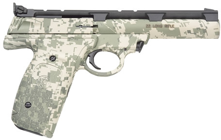 Smith & Wesson 22A Pistol 150447, 22 Long Rifle, 5.5 in, Camo Polymer Grip, Digital Camo Finish, 10 Rd