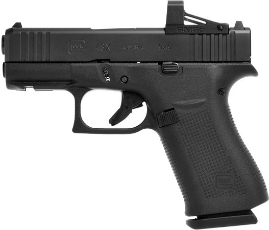 Glock Talo Exclusive G43X MOS UX4350201FRMOSC, 9mm, 3.39", Black Polymer Grip, Black Finish, Shield Optic, 10 Rds