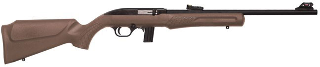 Rossi RS22 Rifle RS22L1811B, 22 Long Rifle, 18 in, Coyote Brown Synthetic Stock, Matte Black Finish