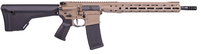 LWRC Individual Carbine DI Competition Rifle ICDIR5CK16CM, 5.56mm NATO, 16.1", Magpul MOE Fixed Stock, FDE Finish
