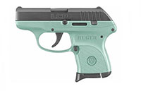 Ruger LCP Lightweight Compact Semi-Auto Pistol 3746, 380 ACP, 2-3/4", Turquoise Grip, Blue Finish, 6 Rd