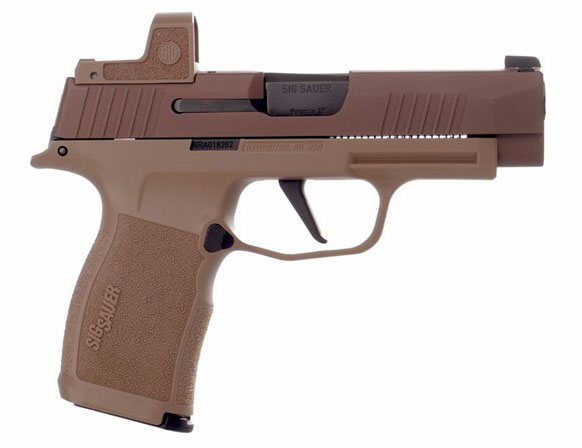 Sig P365 XL NRA Pistol 365XL9CXR3NC3, 9mm, 3.7 in, Polymer Grip, Coyote Finish, Romeo Zero, 15 Rd