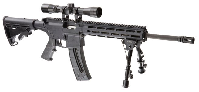 Smith & Wesson MP 15-22 Sport Semi-Auto Rifle Package 13065, 22 Long Rifle, 16 in, Slim M-LOK Handguard, Black Finish