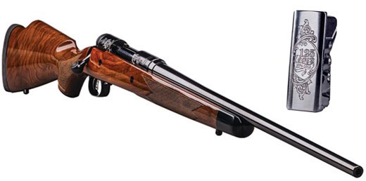 Savage 10/110 125th Anniversary Bolt Action Rifle 57406, 6.5 Creedmoor, 22", Wood Stock, Engraved Satin Black Finish, 4 Rd