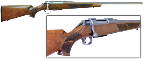 Thompson Center Icon 7mm-08 Rifle 5531, 24", Wood Stock, Stainless Finish