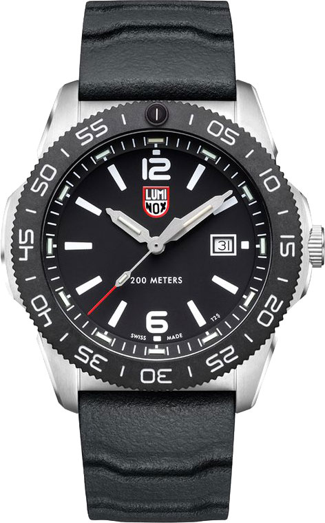 Luminox Pacific Diver Watch XS.3121 Black Dial, White Figures, 44mm, Black Rubber Band