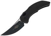 Microtech Brachial Automatic Folding Knife, Tactical Single Edge, Black (268A-1T)