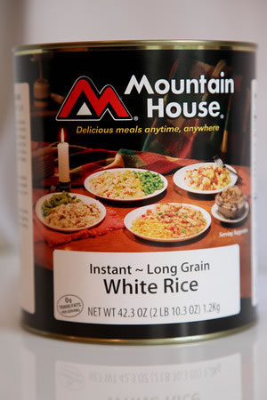 Mountain House Instant White Rice #10 Can Sides 30117, 2 lb 10.3 oz, 24 Servings, Freeze Dried