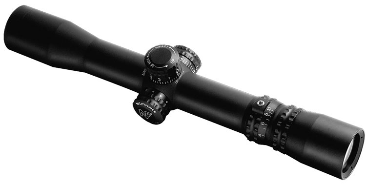 Nightforce NXS Compact Riflescope C458, 2.5-10x42mm, 30mm Tube, MOAR Illuminated Reticle