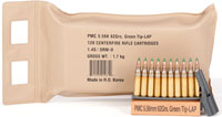 PMC Battle Pack Bulk Rifle Ammunition 556XBP, 5.56 NATO, Full Metal Jacket Boat Tail, 55 GR, 3270 fps, 200 Rd/box
