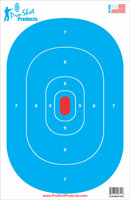 Pro Shot Products 13" x 20" Silhouette Insert Blue with Adhesive Backing, 6 Pack (P4SILHINSERTBLUE)