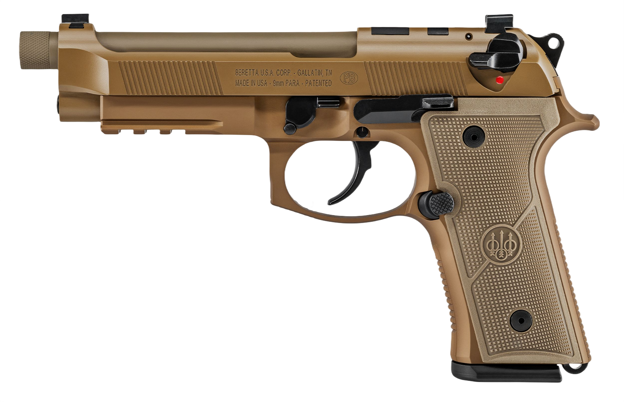 Beretta M9A4 Pistol JS92M9A4GM, 9mm Luger, 5.2