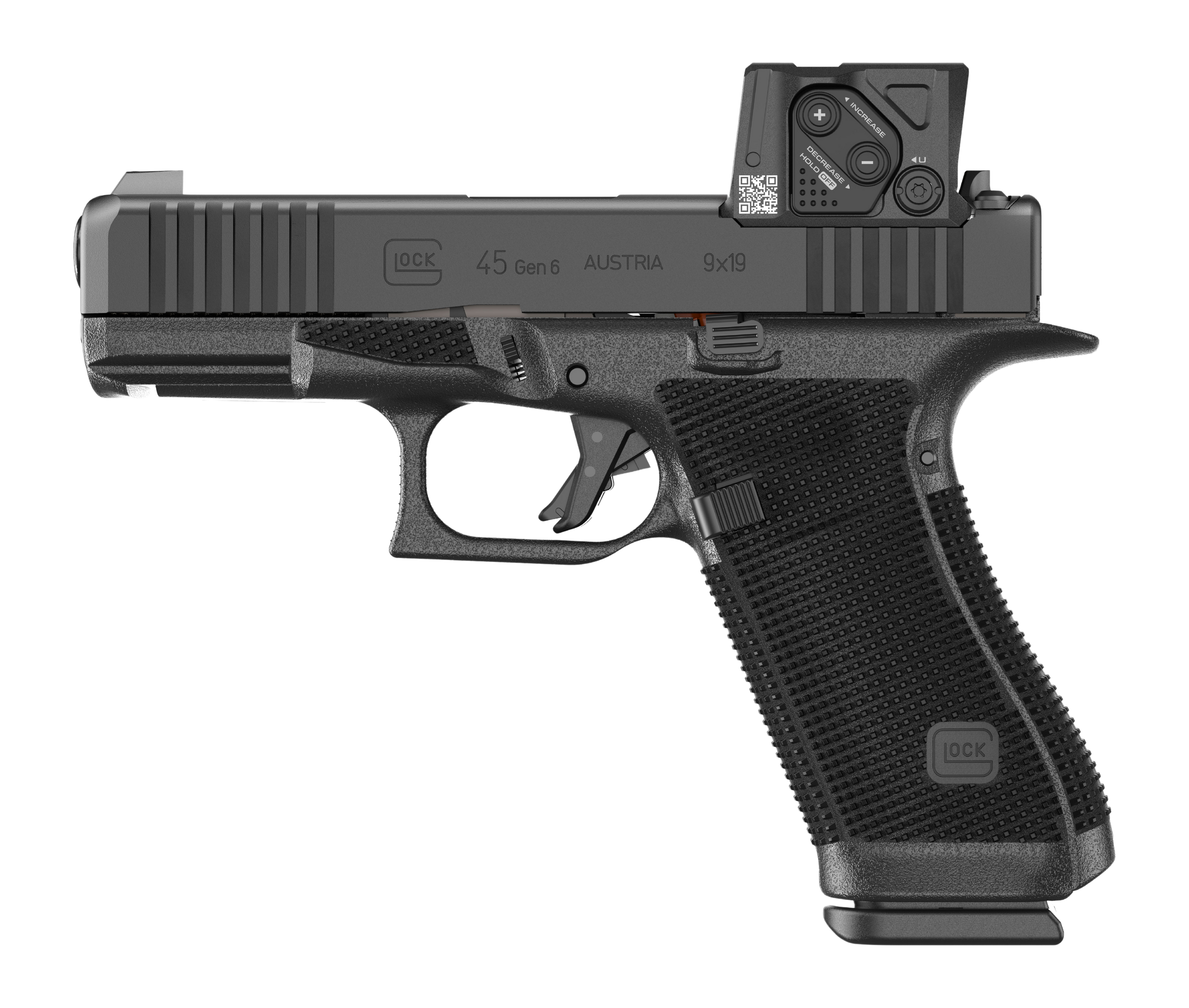 Glock G45 Gen6 w/Aimpoint 9mm Pistol, 4.02in - Able Ammo