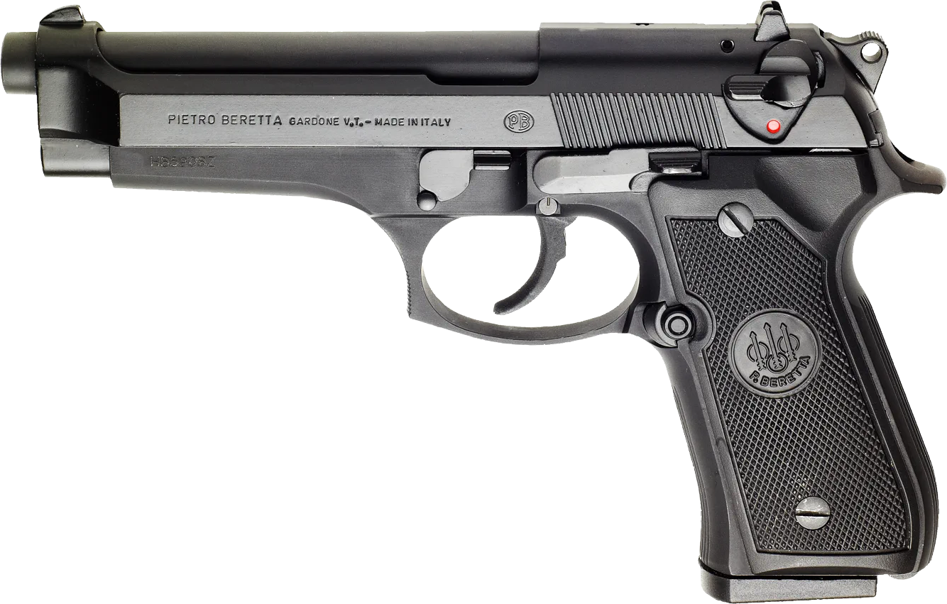 Beretta 92FS Semi-Auto Pistol, J92F300M, 9mm, Synthetic Grip, Blue
