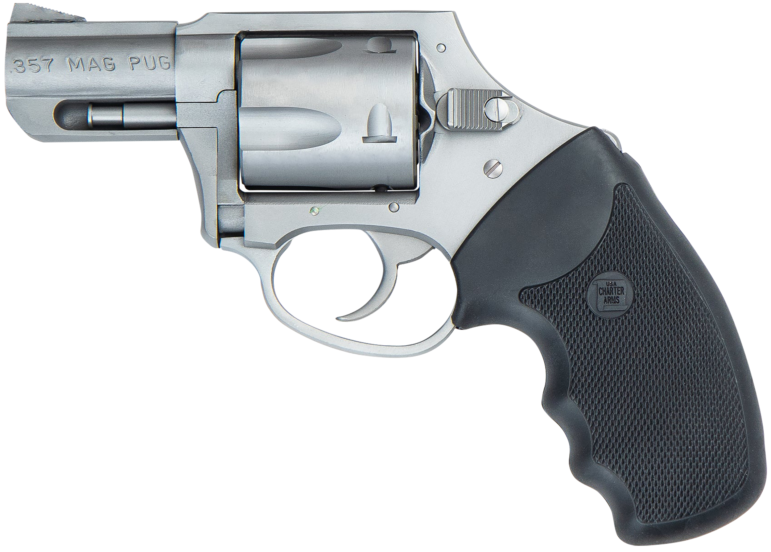 Charter Arms Mag Pug Revolver 73521, 357 Magnum, 2.2 in, Rubber
