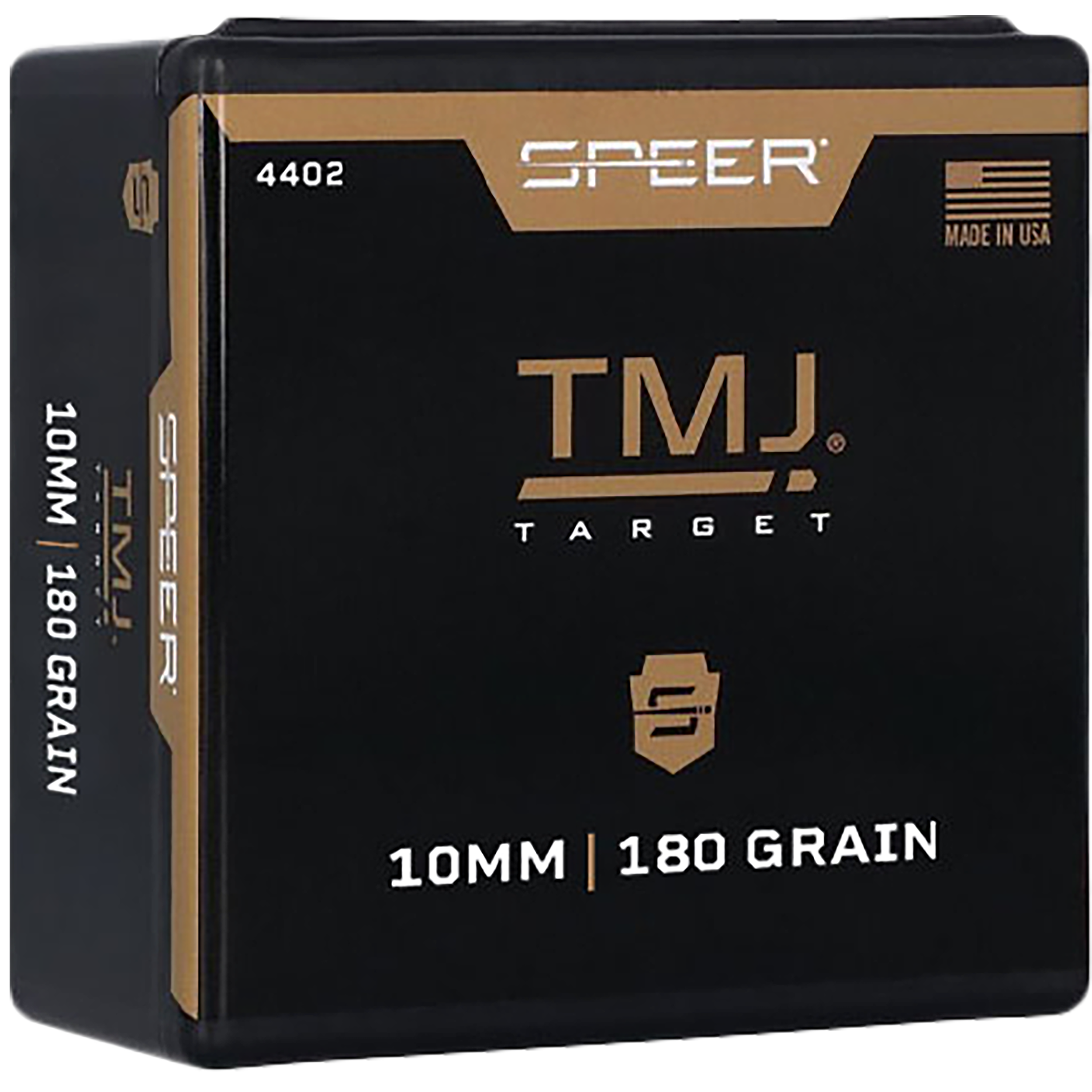 Speer 40/10MM Caliber 180 Grain Encased Uni-Core Full Metal Jacket 100/Box (4402), Not Loaded