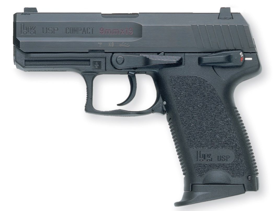 Heckler & Koch USP9 Compact (V1) Pistol 81000331, 9mm, 3.58in, 10 Rds