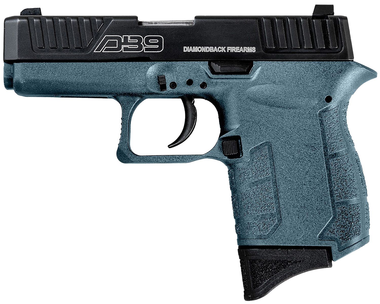 Diamondback DB9 Gen4 Jesse James Pistol DB0200P251, 9mm Luger, 3.10in, Civil Defense Blue Cerakote Finish, 6 Rds