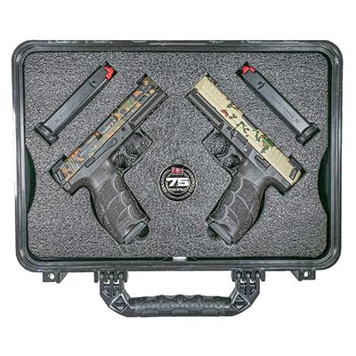 Heckler & Koch 75th Anniversary VP9 Set, Optics Ready Pistols 91000016, 9mm Luger, 4.09", Black Grip, Camo Finish, 4x17 Rds