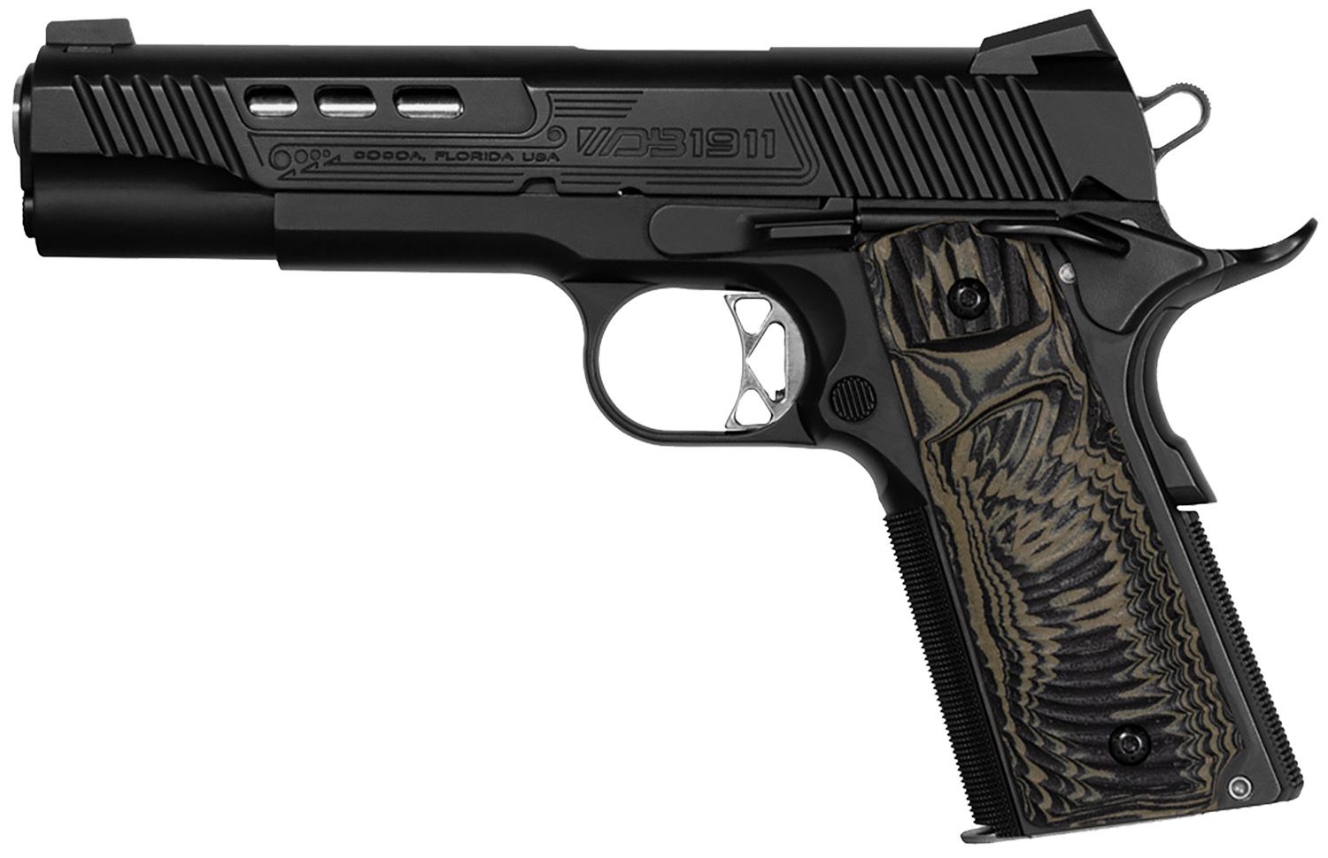 Diamondback 1911 Pistol DB1911SSB, 45 ACP, 5in, G10, Black Nitride Finish, 8 Rds