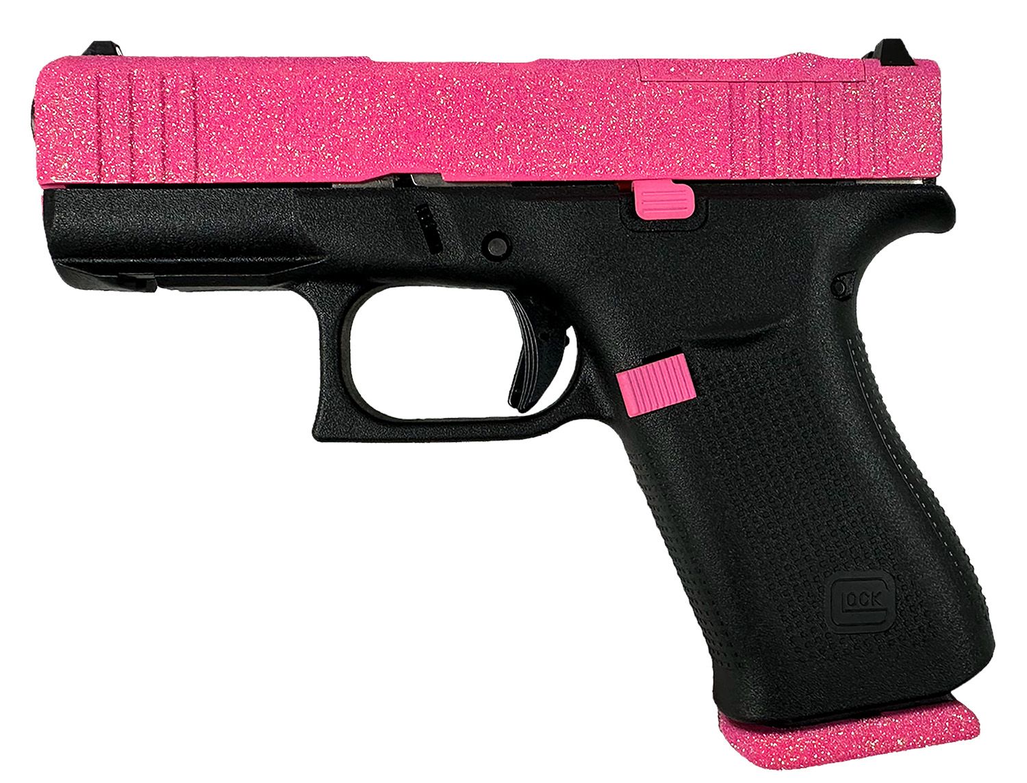 Glock G43X MOS Pistol PX4350204FRMOSPI, 9mm Luger, 3.41in, Textured Polymer, Black Cerakote Finish, 10 Rds